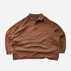 90s Made in USA Gap brown long sleeve button up shirt
